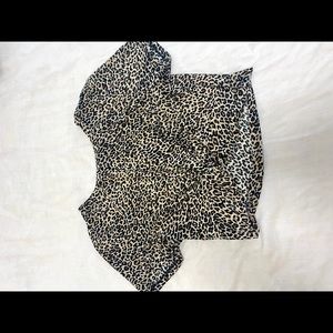Cute Cheetah Print Crop Top